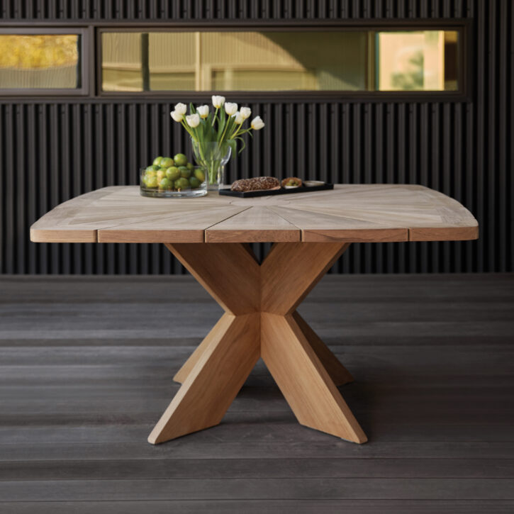 X Collection 54" Square Petal Dining Table - Image 2